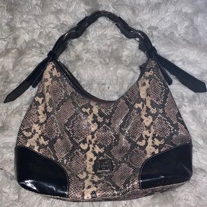Dooney & Bourke snake print and vinyl purse